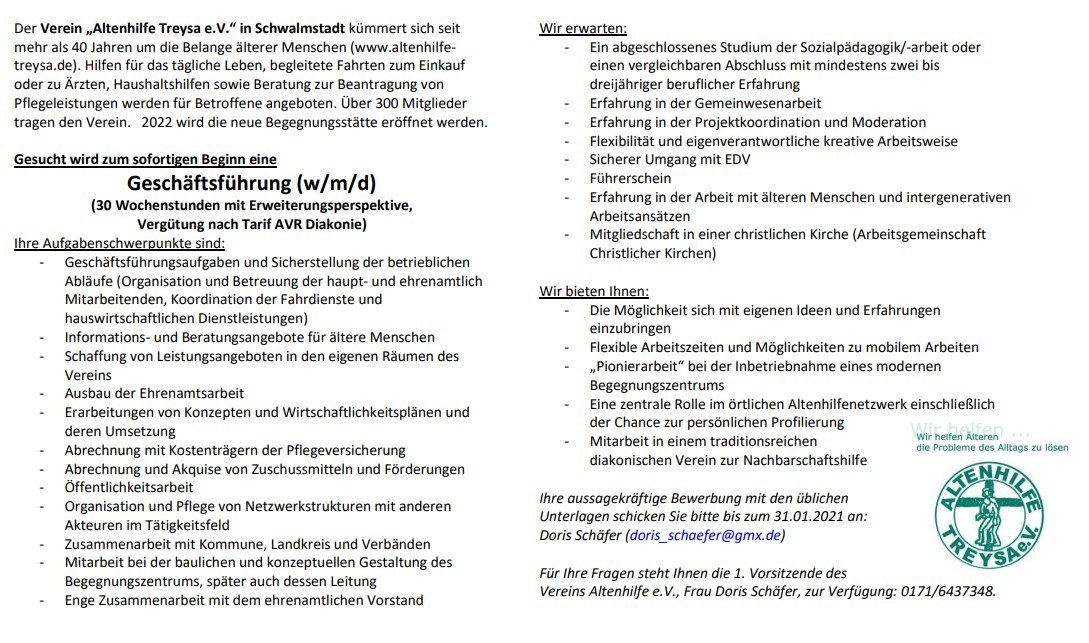 Stellenausschreibung